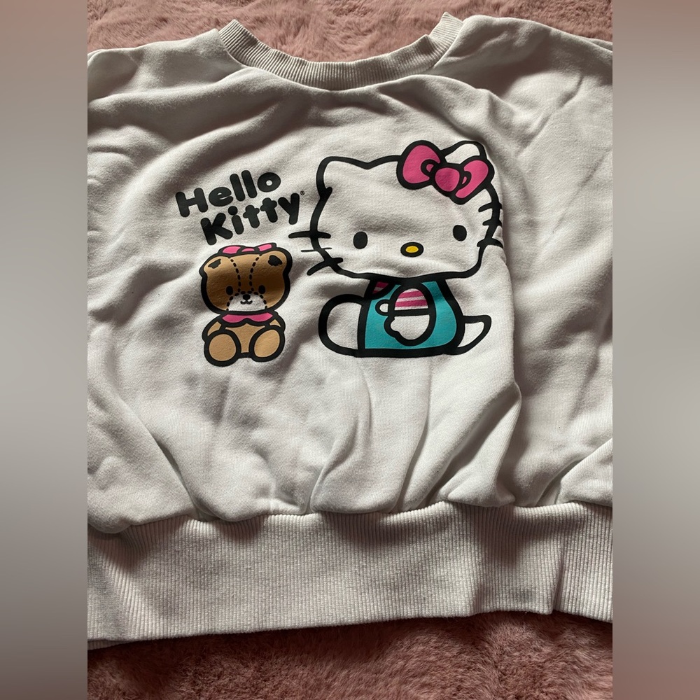 Hello kitty shein cropped sweater size small.